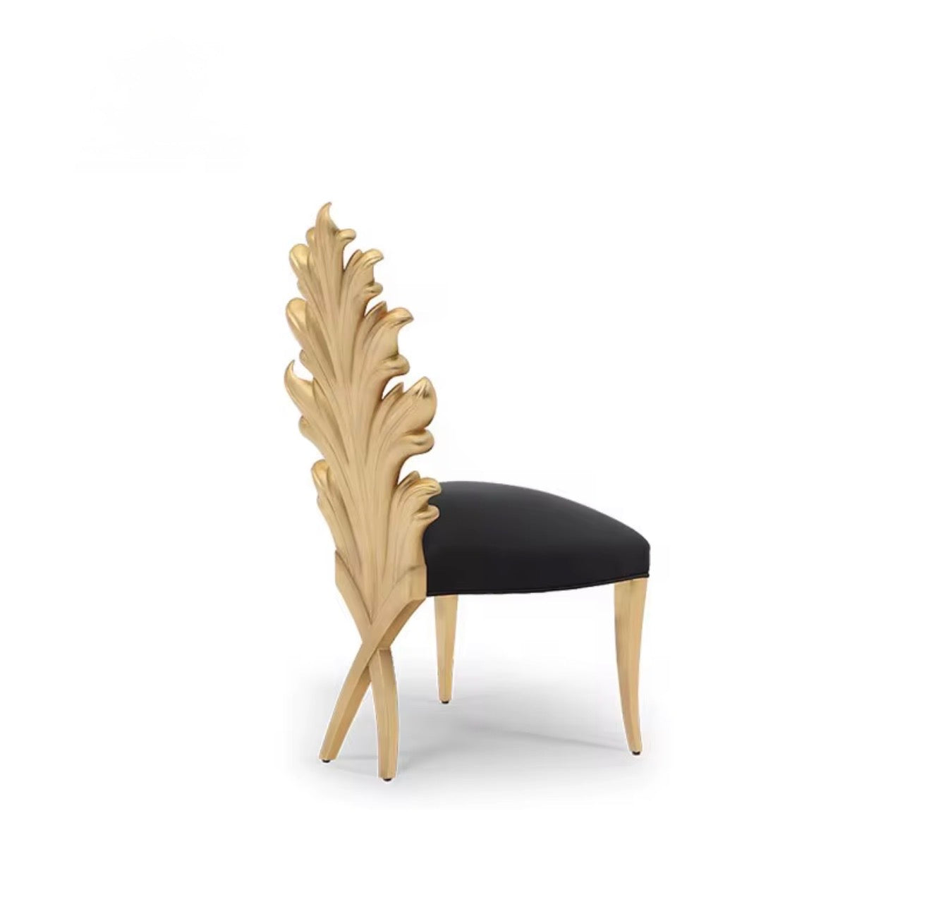 Casa Milano – Aurelia Gold Leaf Dining Chair