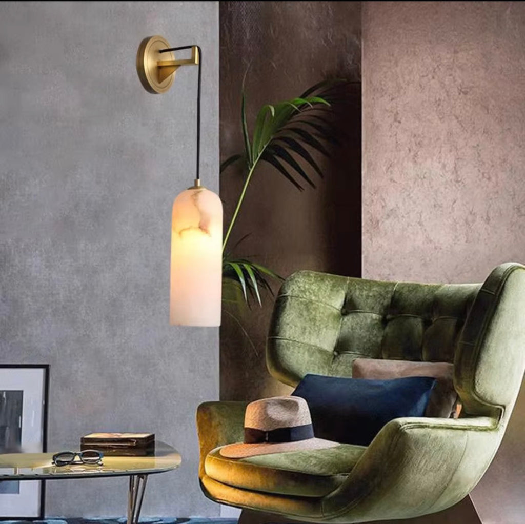 EMERALD SPANISH NATURAL MARBLE WALL LAMP