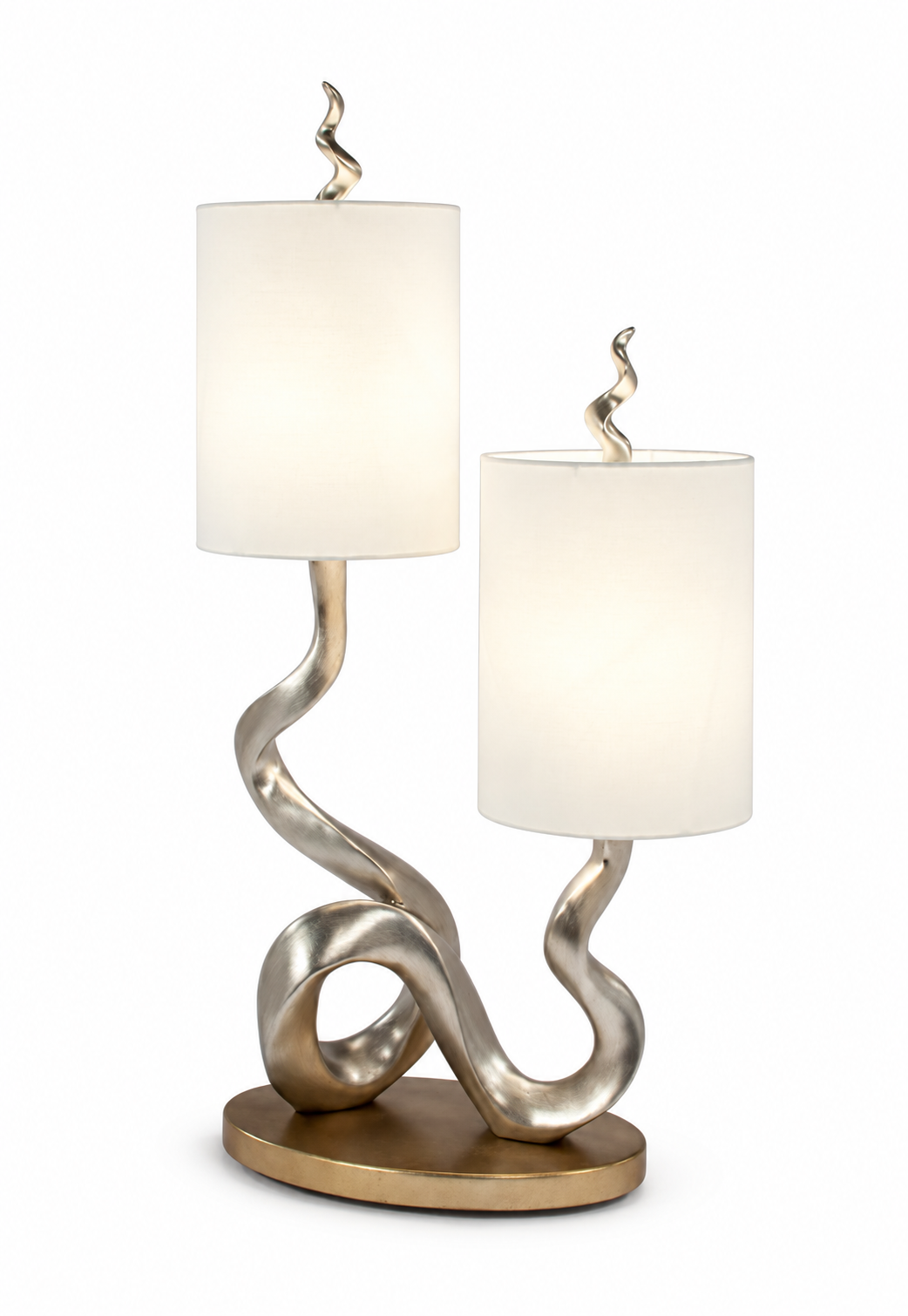 Valentina Sculptural Double Table Lamp