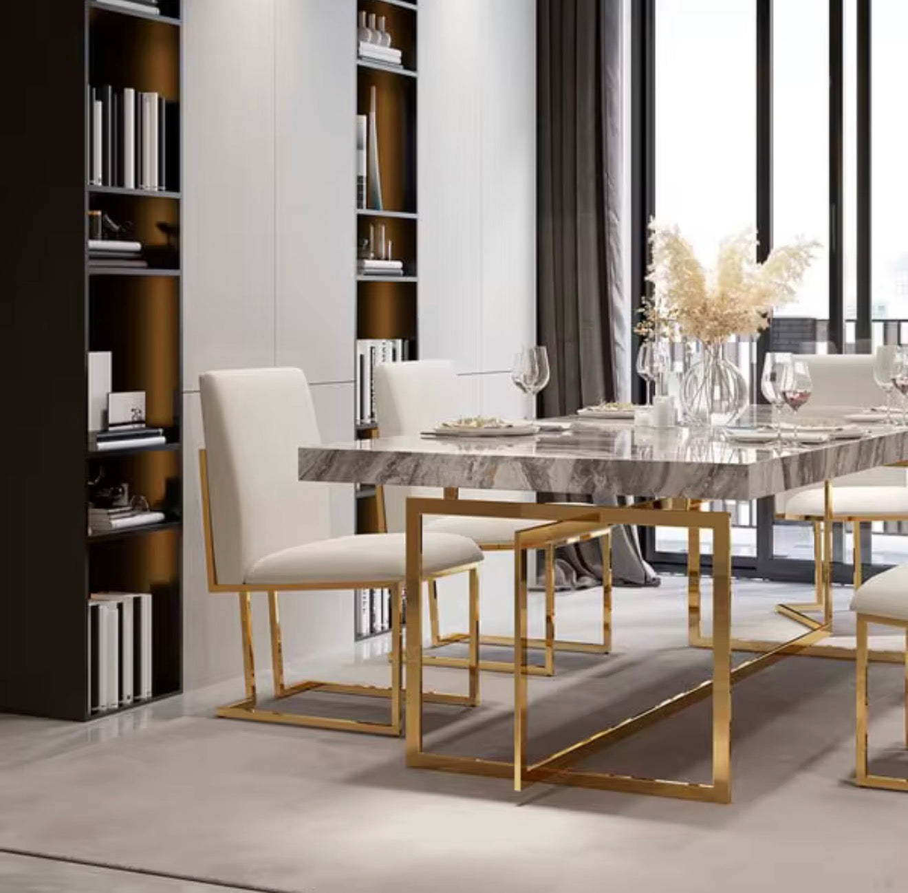Casa Milano – Alessia Gold Dining Chair