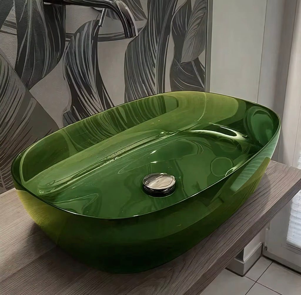 ZAFFIRA POLISHED ARTIFICIAL STONE VESSEL SINK