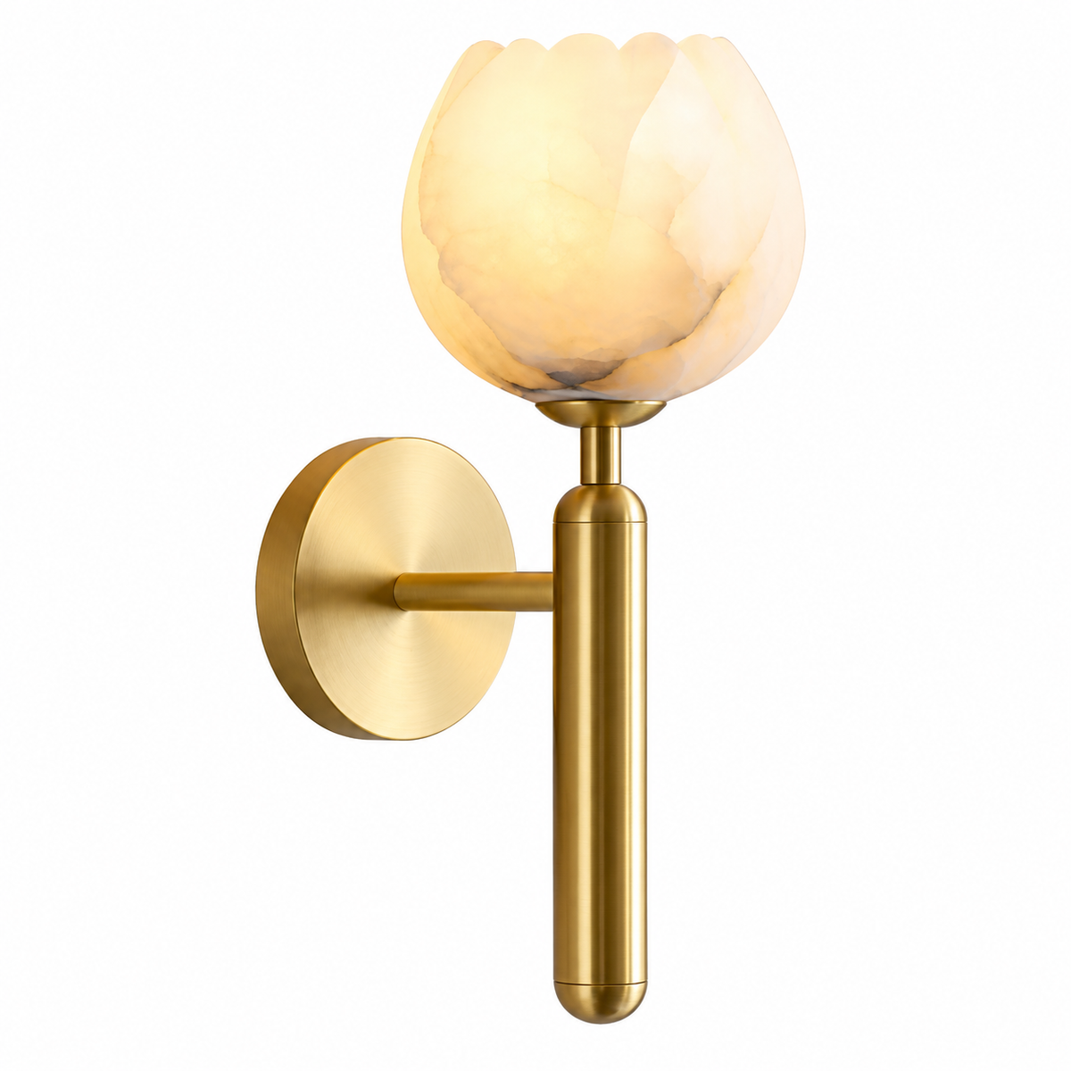 Florienne Alabaster & Copper Wall Sconce