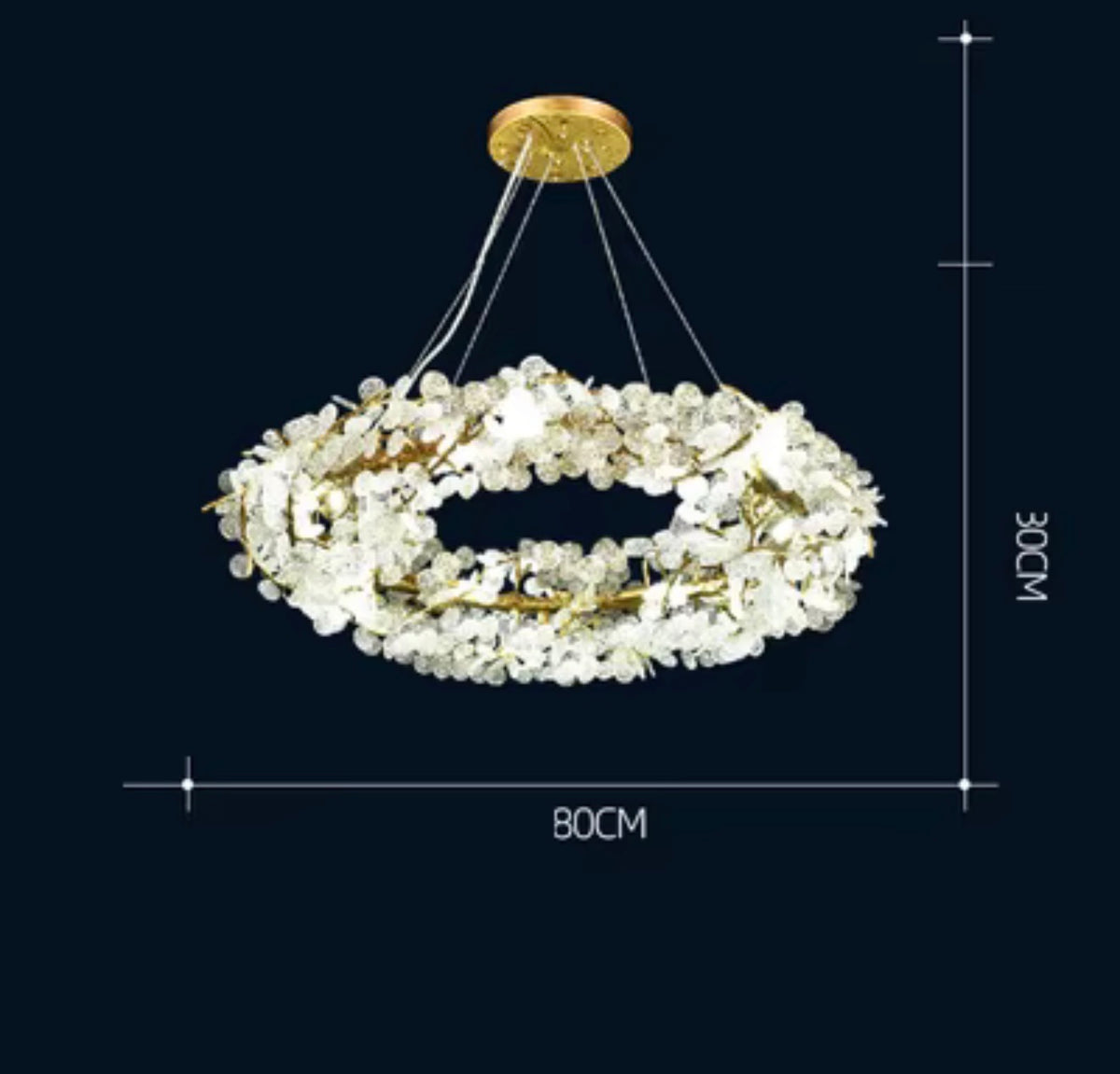 Celeste Crystal Garland Chandelier