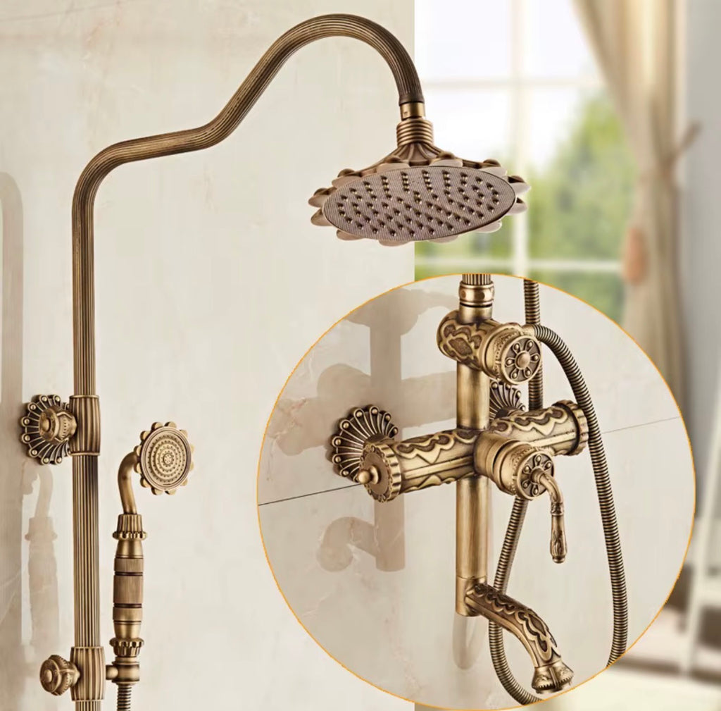 Benedetta Vintage Brass Shower System