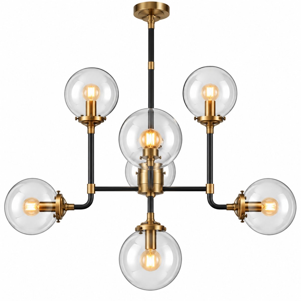 Atmosphere Globe Clear Glass Chandelier