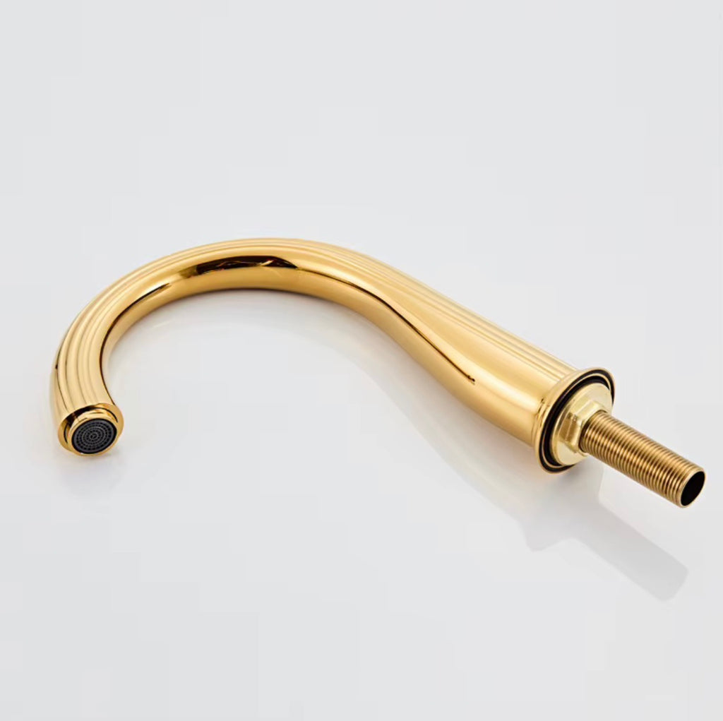 Fiorenza Crystal & Brass Widespread Faucet