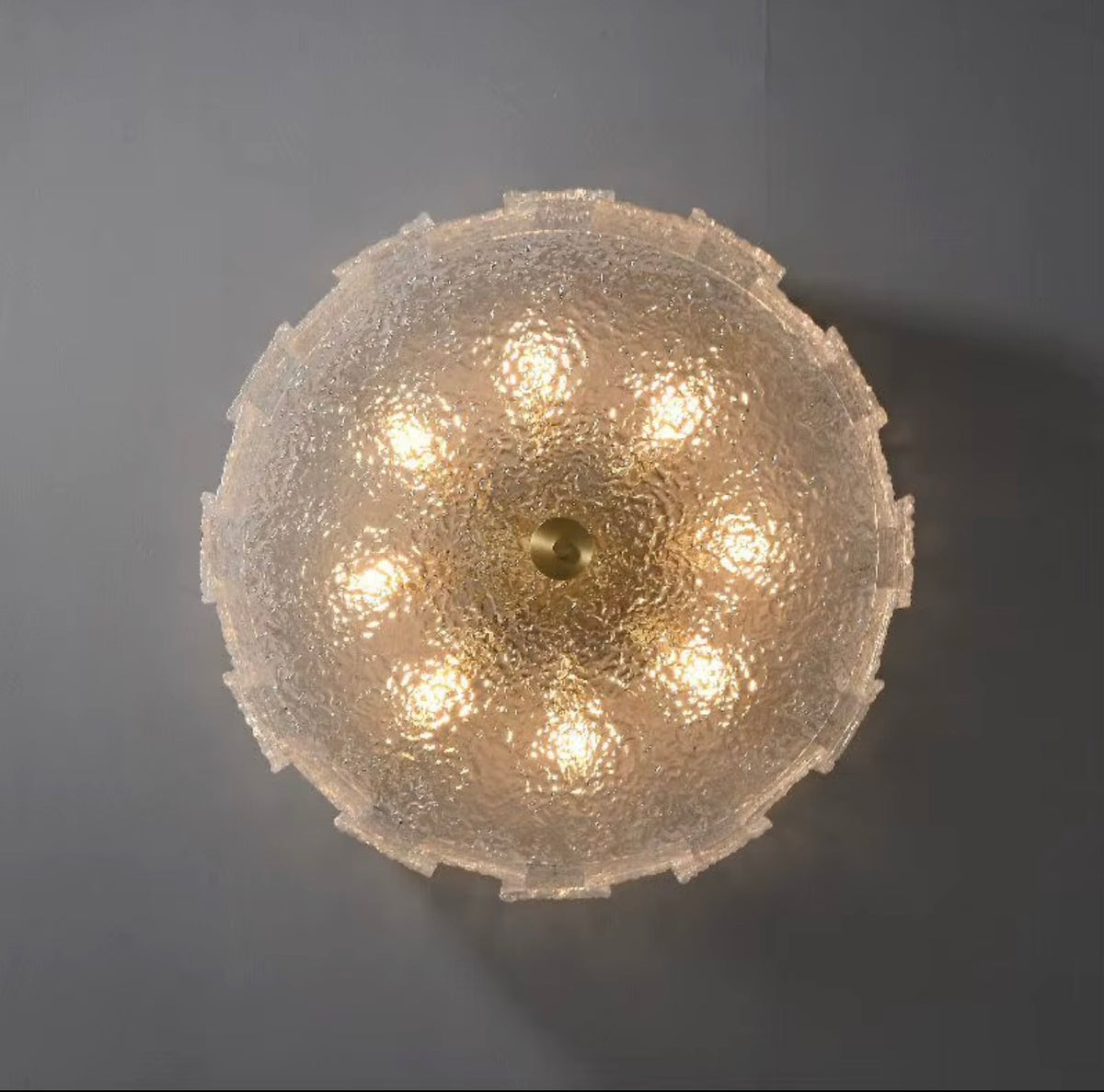 Almeida Copper Glass Ceiling Light