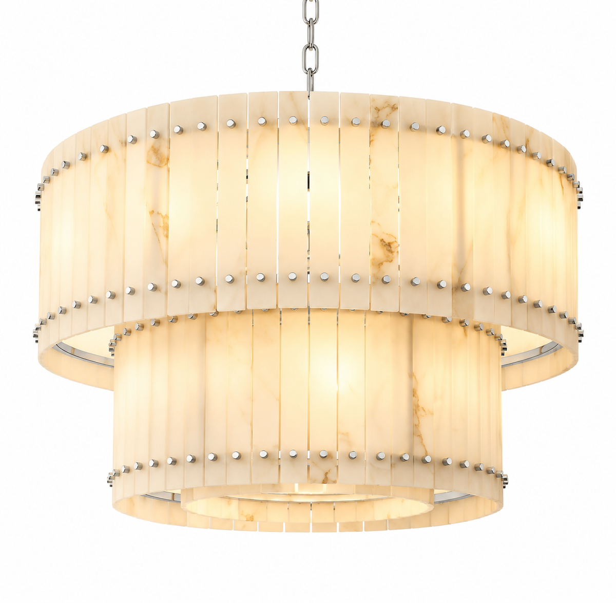 San Marco Alabaster Tiered Chandelier