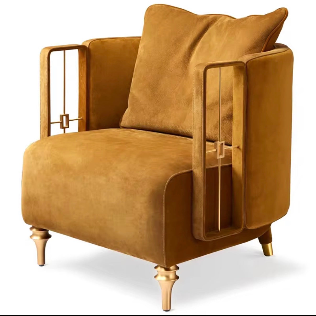 Bellini Scalloped Accent Arm Chair