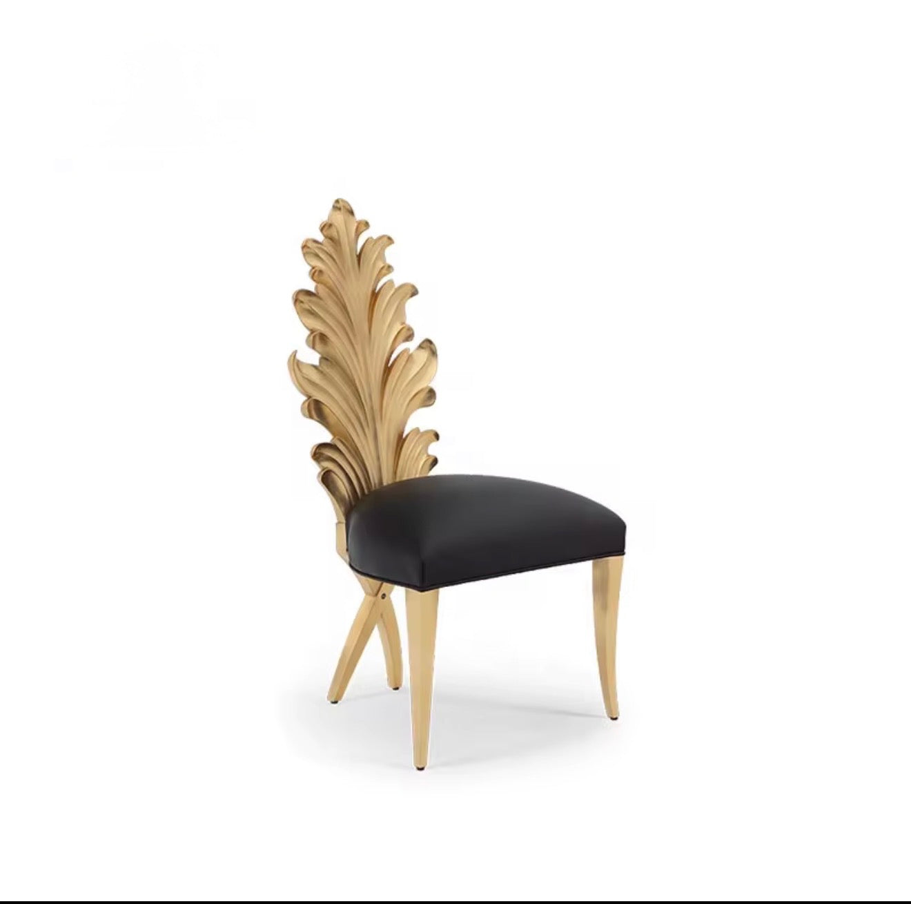 Casa Milano – Aurelia Gold Leaf Dining Chair