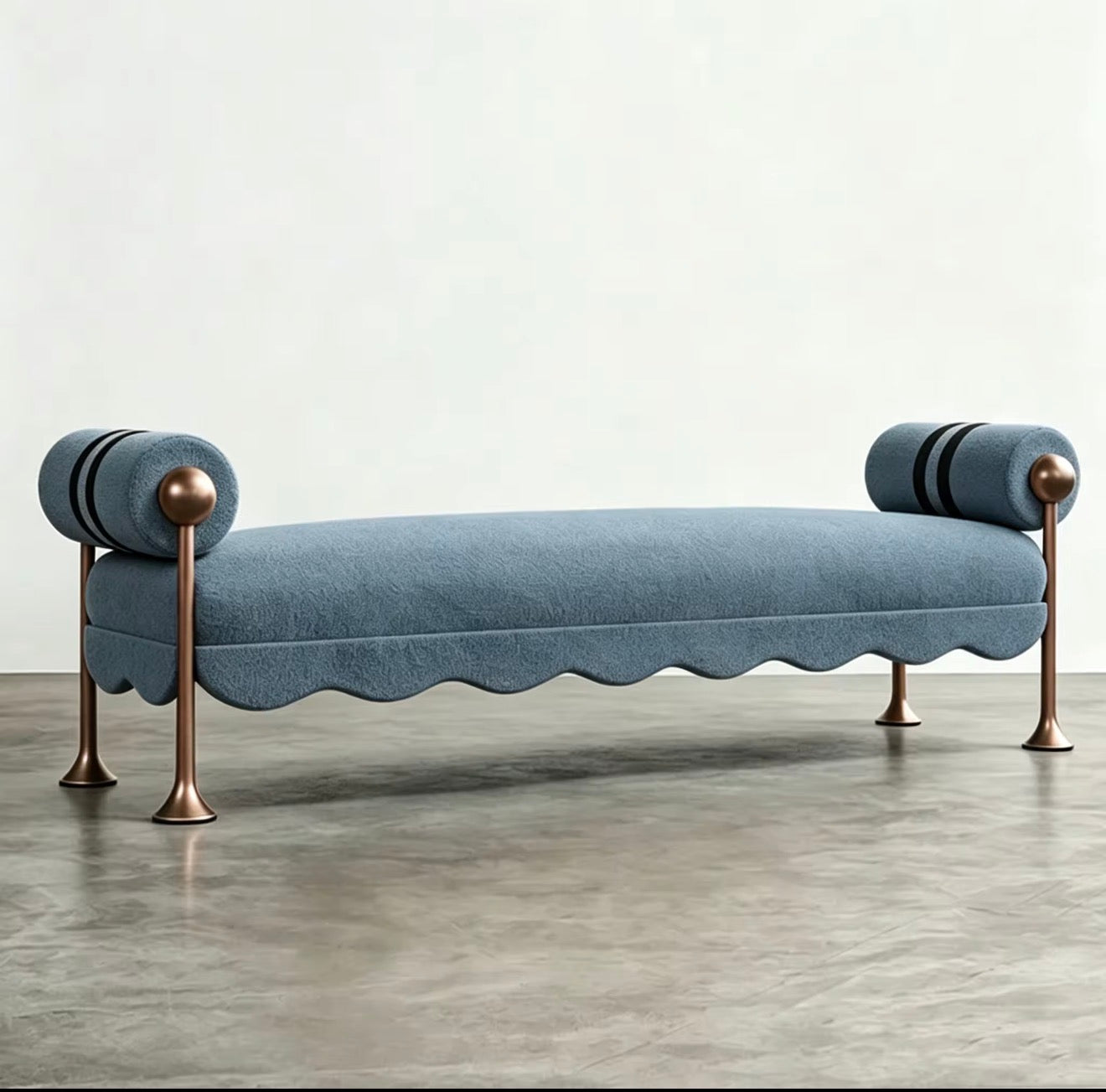 Bellini Scalloped Accent Bench
