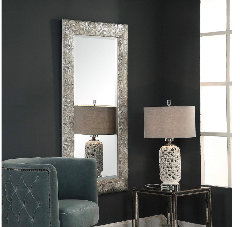 Casa Milano – Maeona Silver Luxe Wall Mirror (30" x 60")