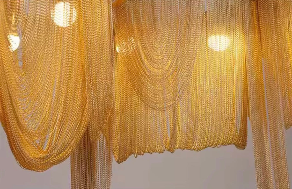 Ark Tassel Golden Chandelier