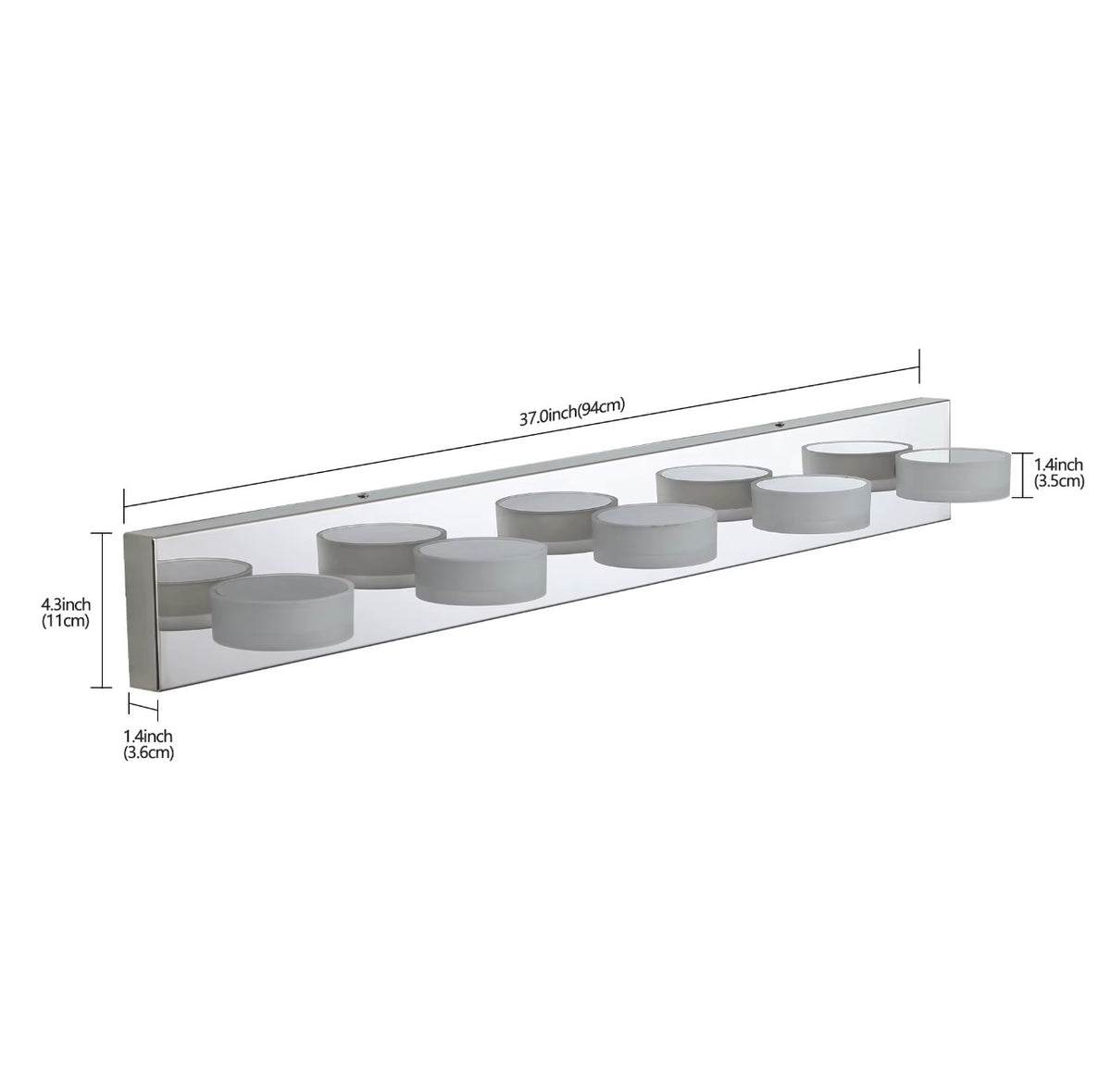 Luciano 37” Modern LED Vanity Light