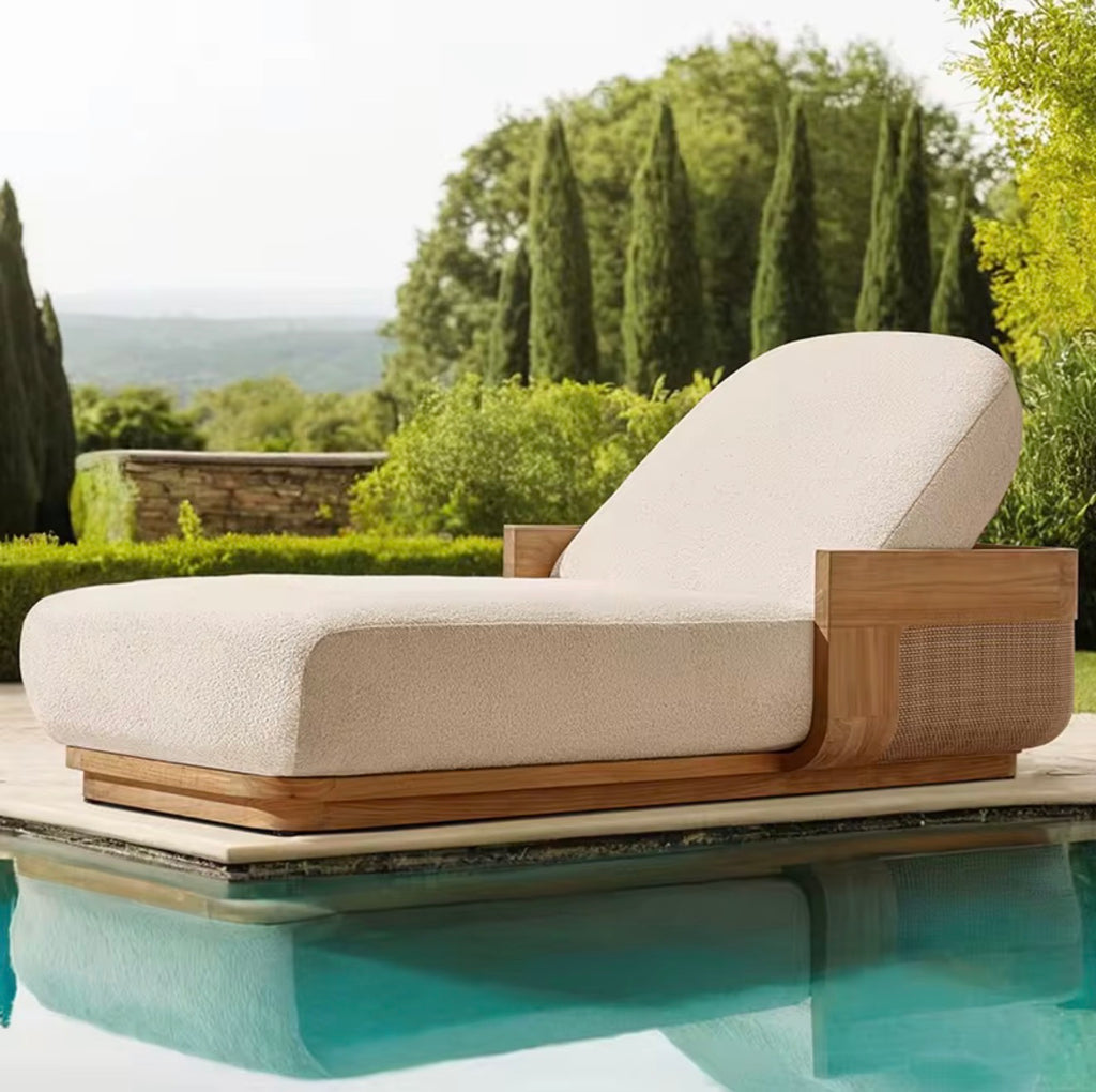 Casa Milano Marbella Adjustable Teak Chaise Lounge