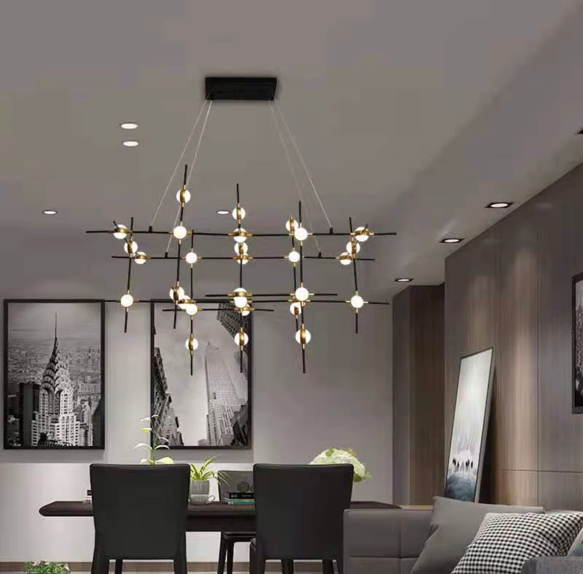 Noir Constellation LED Chandelier