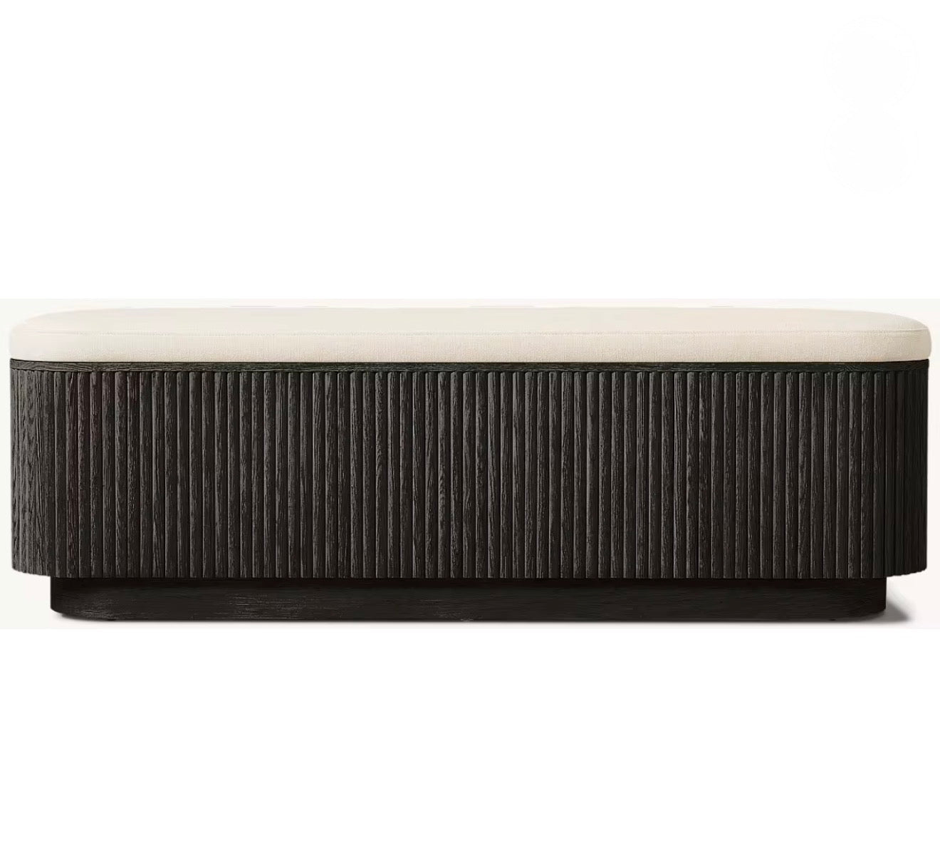 Casa Milano Siena Fluted Storage Bench