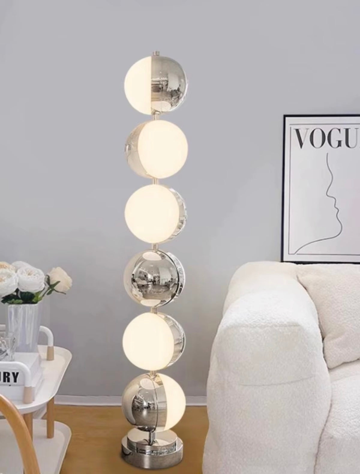JESSIE IRON BUBBLE FLOOR LAMP