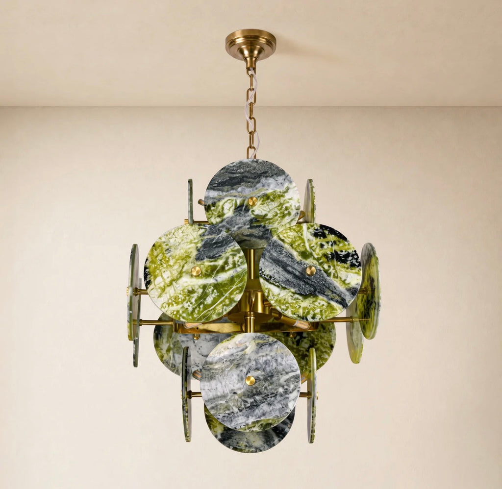LUNA DI MARMO Natural Marble Chandelier