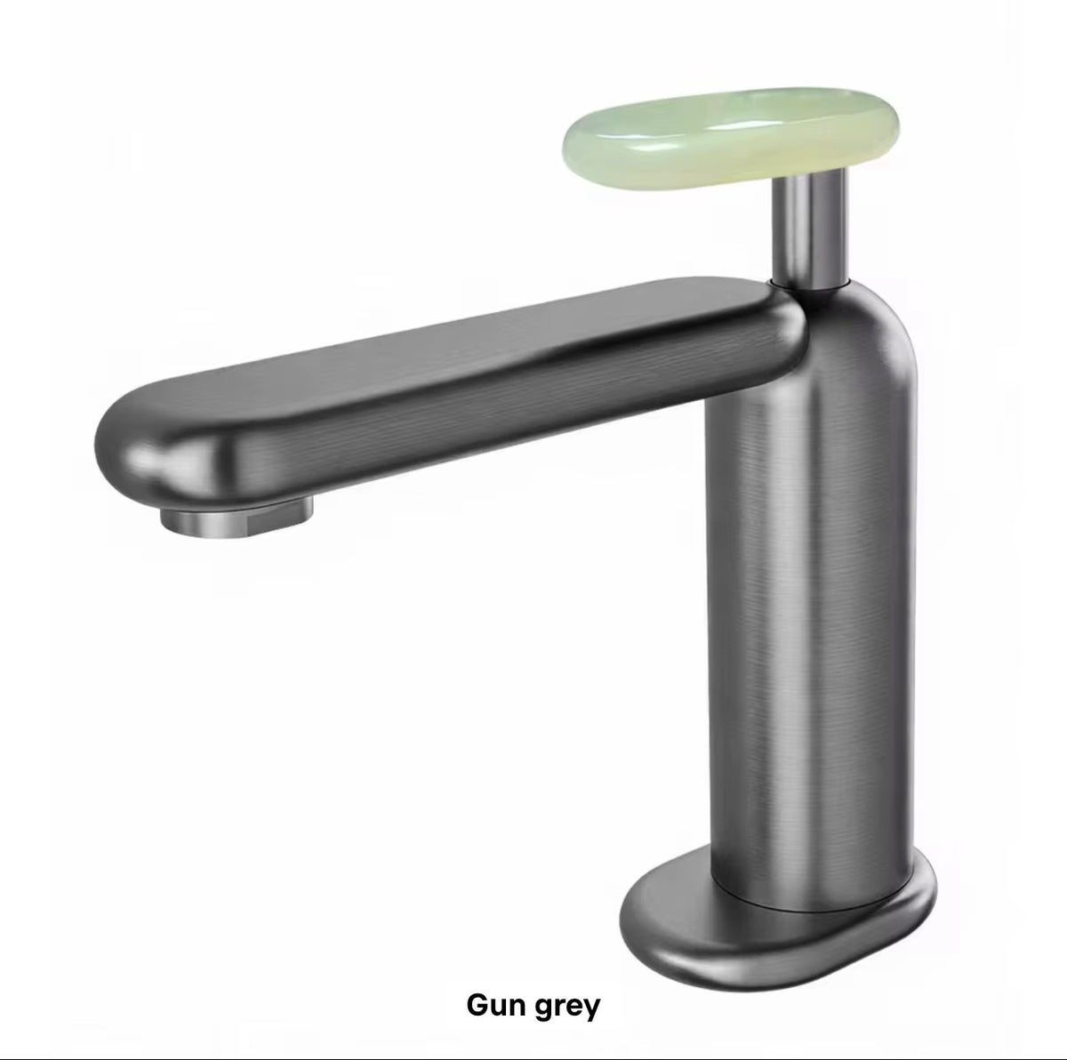 Aviana Solid Brass Basin Faucet with Sculptural Handle