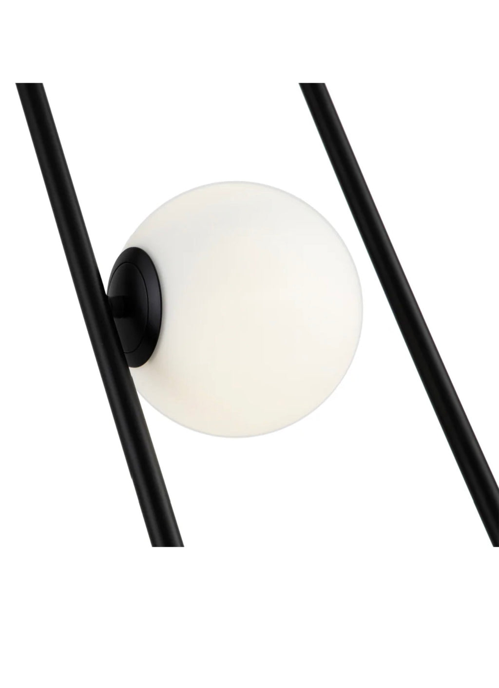 Casa Milano Luca White Glass Spheres Floor Lamp