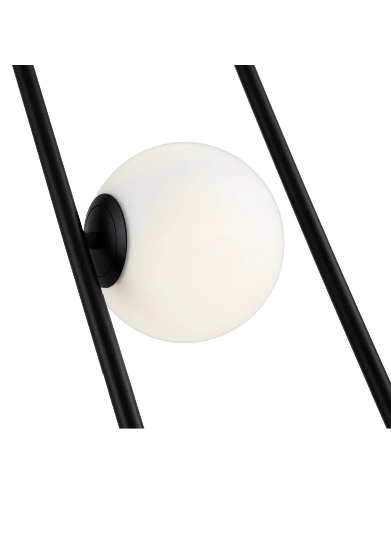 Casa Milano Luca White Glass Spheres Floor Lamp