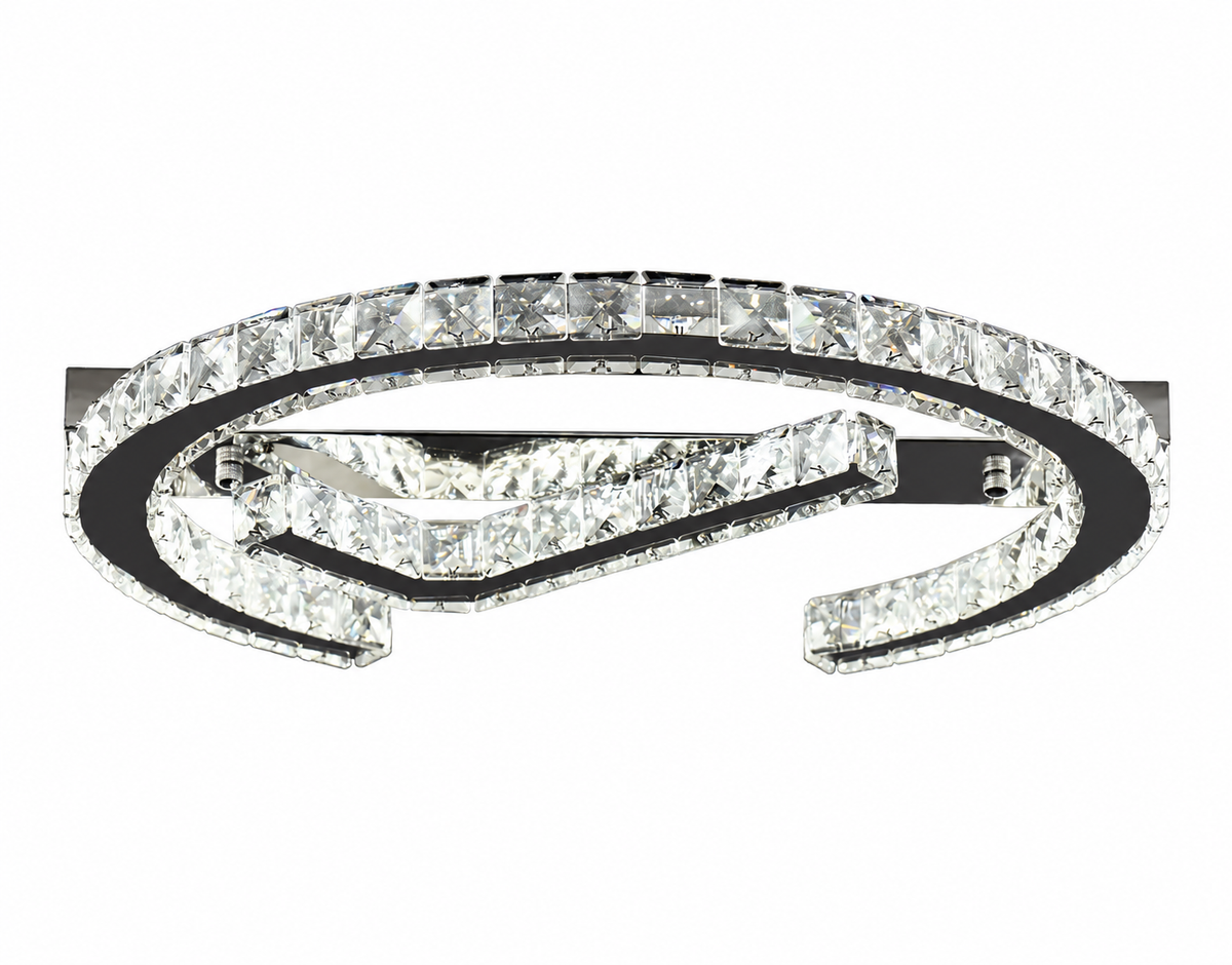 VALENTINA CRYSTAL LED FLUSH MOUNT CEILING LIGHT