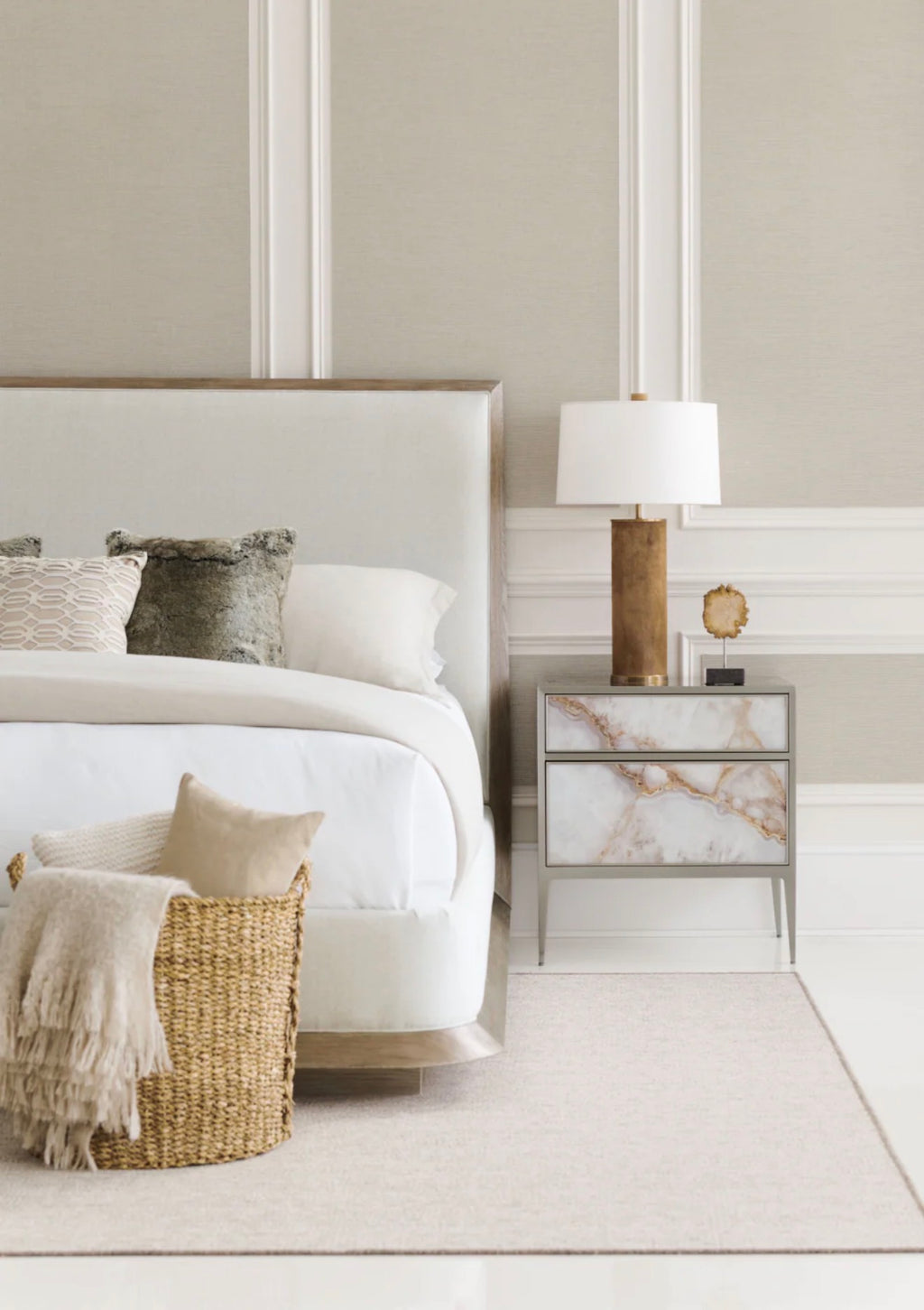 Casa Milano – Cream Classic Upholstered Bed | The Stage Is Set Collection