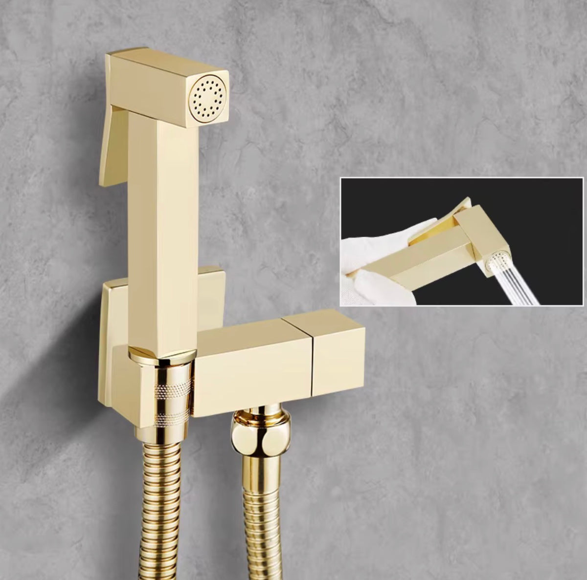 Lucia Wall-Mounted Stainless Steel Bidet Sprayer