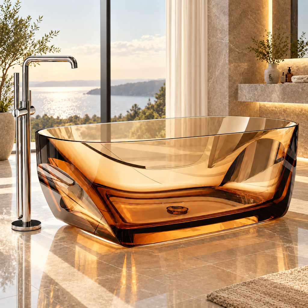 Venezia Transparent Resin Bathtub