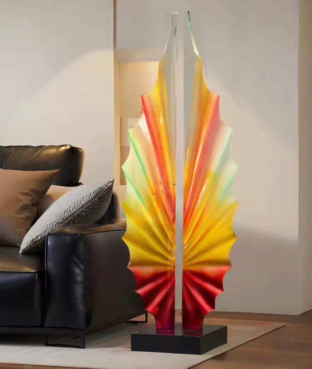 Aurora Prism Abstract Resin Sculpture