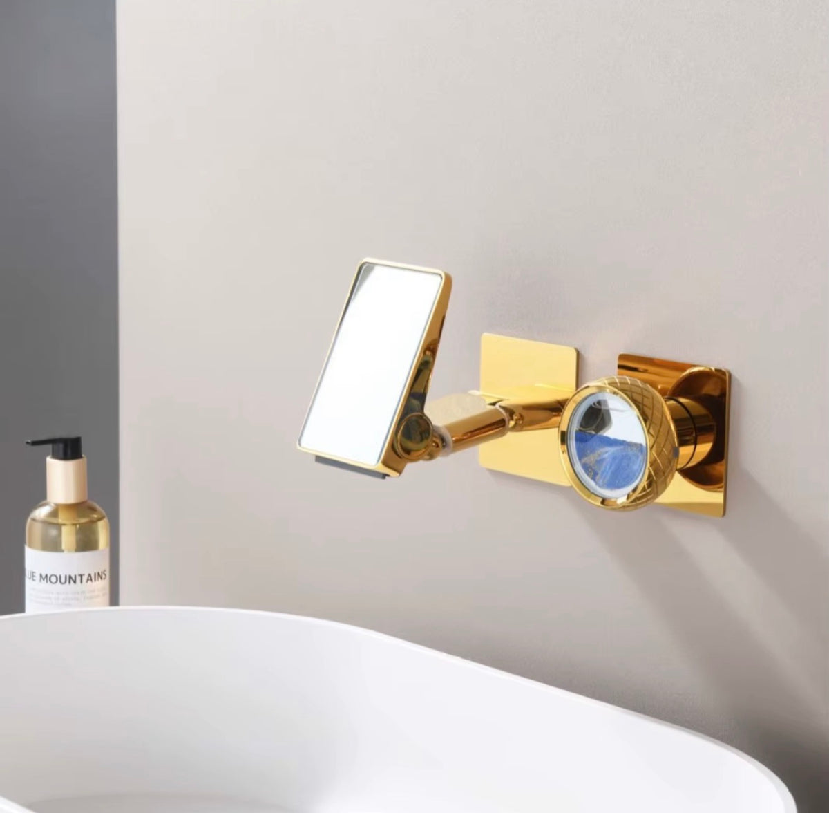 Valeria Digital Waterfall Wall-Mounted Basin Faucet