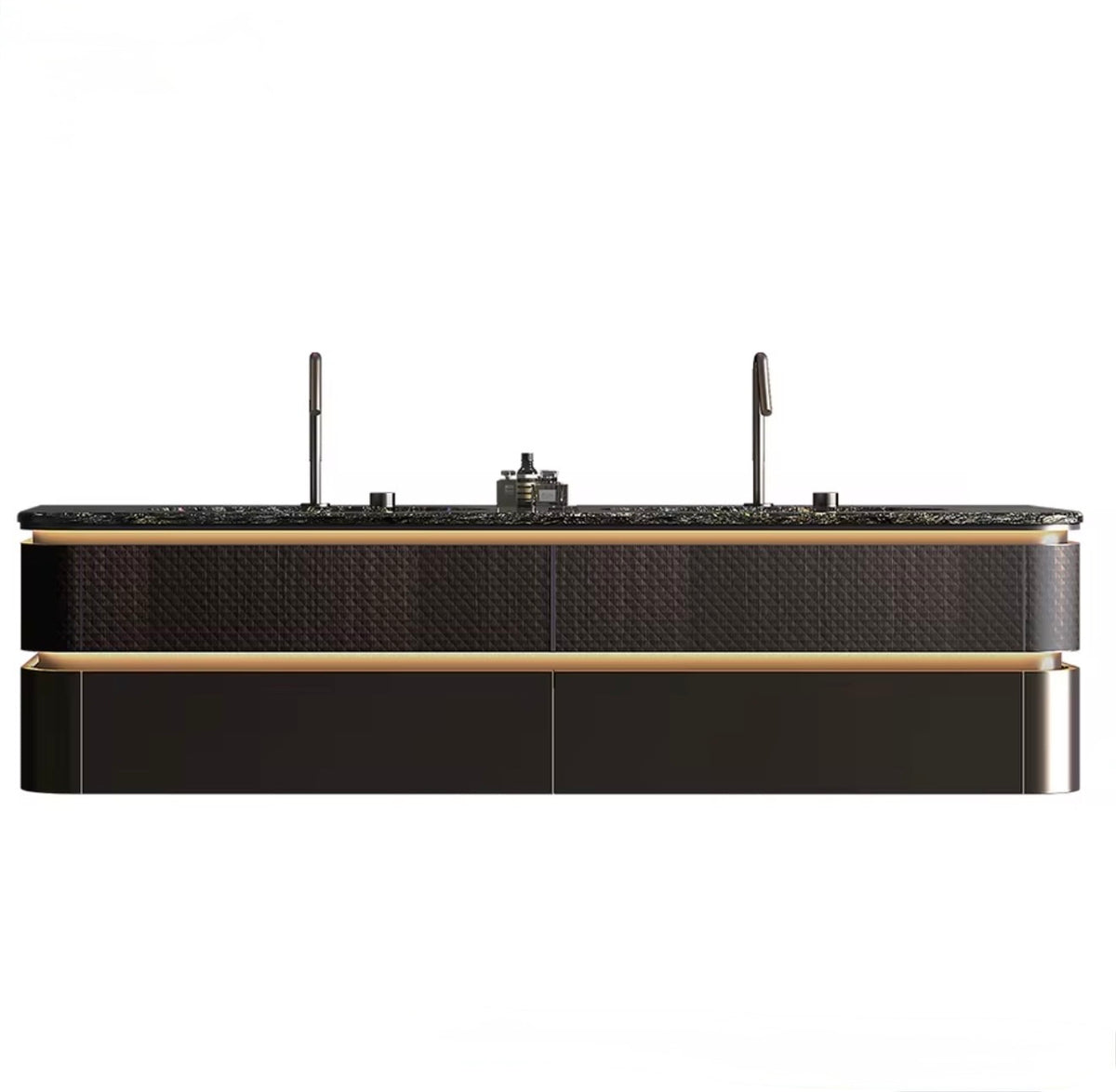 ADRIANA WALL-MOUNTED DOUBLE MIRROR VANITY SET