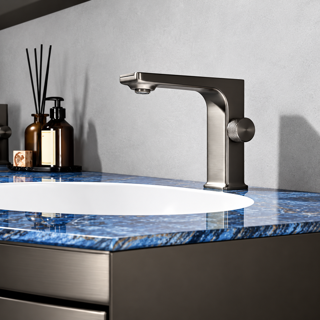 Gisella 65” Luxury Stainless Steel Double Bathroom Vanity with LED Mirror