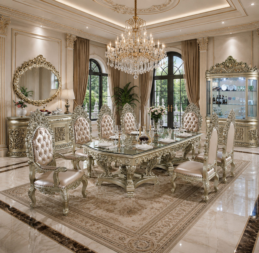 Venetian Crown 10-Piece Dining Set by Casa Milano