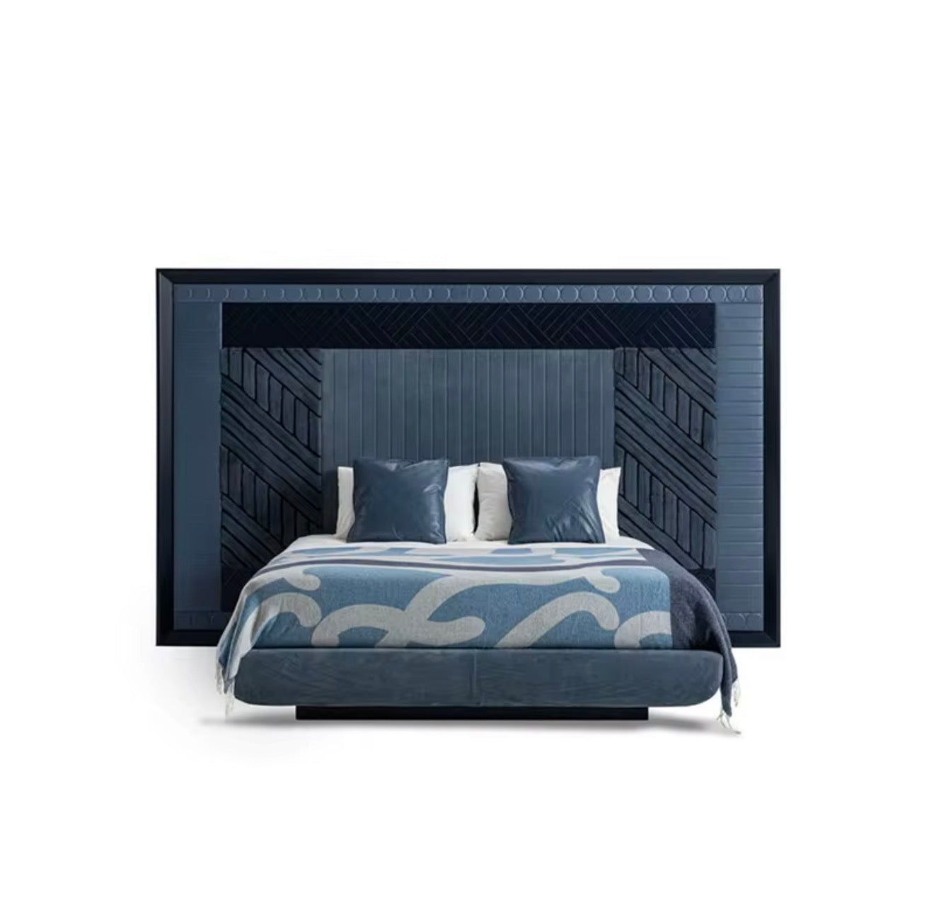 Casa Milano Azzurro™ Italian Minimalist Luxury Upholstered Bed – King