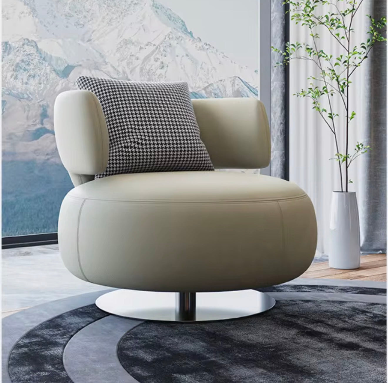 Casa Milano Rivora Swivel Lounge Chairs – Set of 2
