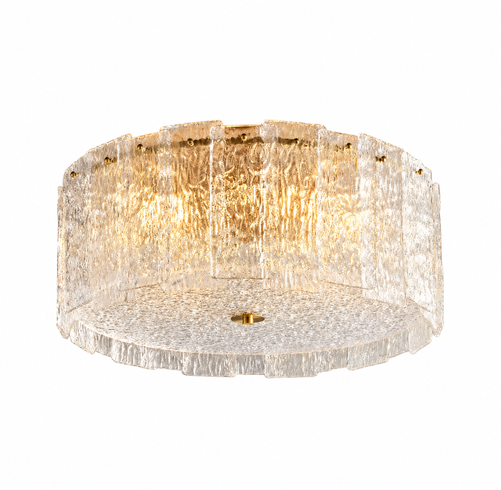 Almeida Copper Glass Ceiling Light