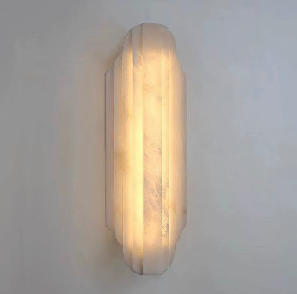 Aurelio Natural Alabaster LED Wall Sconce