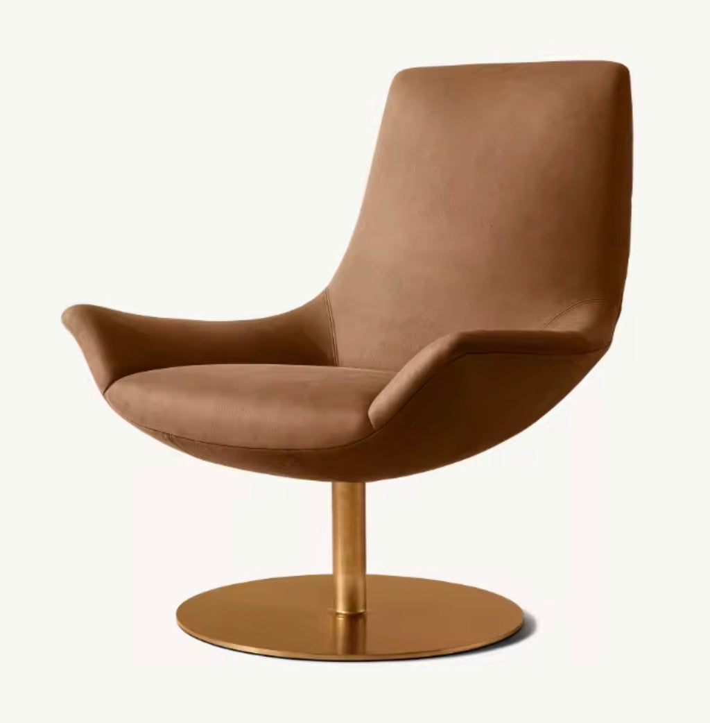 Casa Milano – Benedicta Leather Swivel Chair