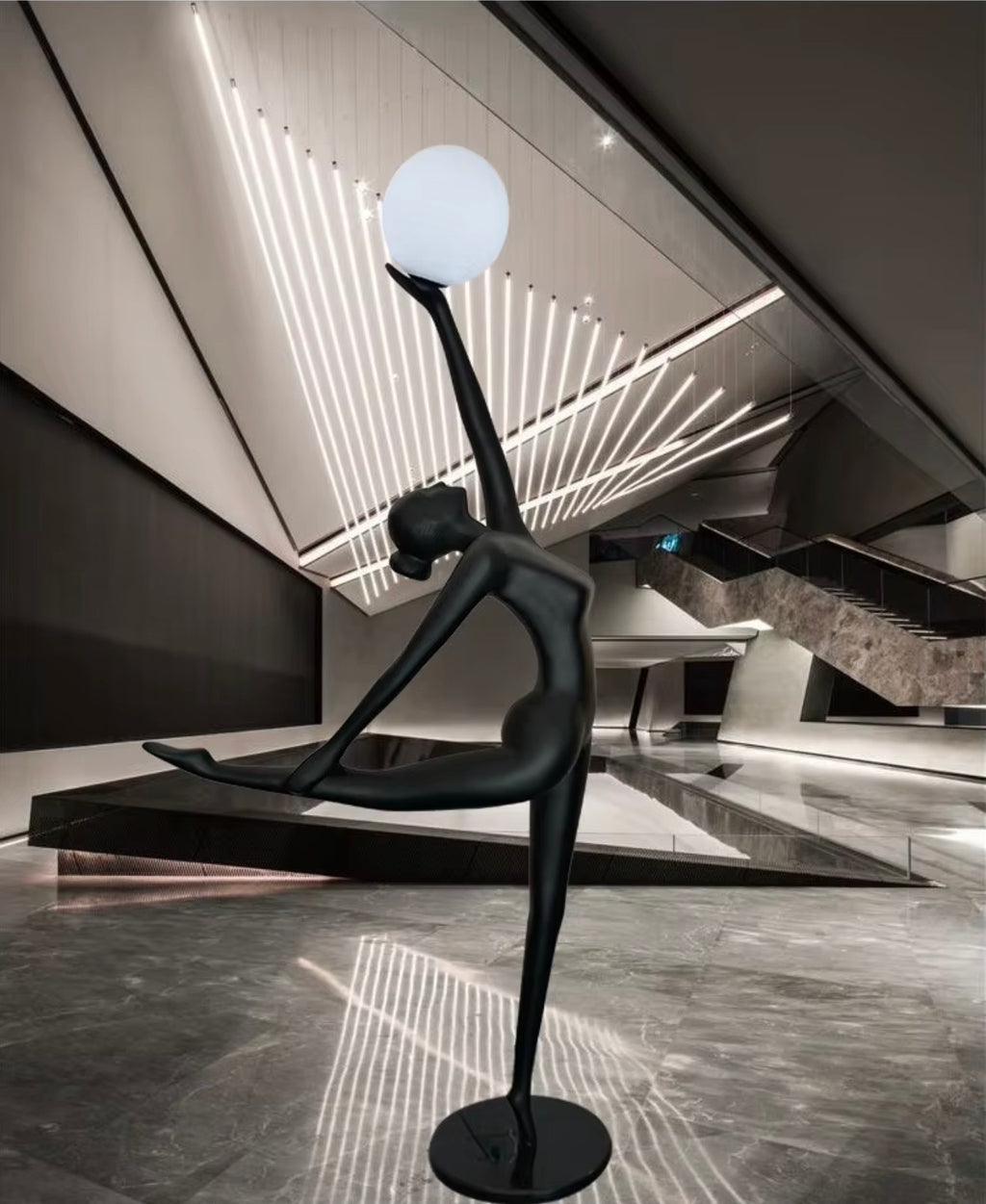 ODETTE SCULPTURAL DANCER FLOOR LAMP