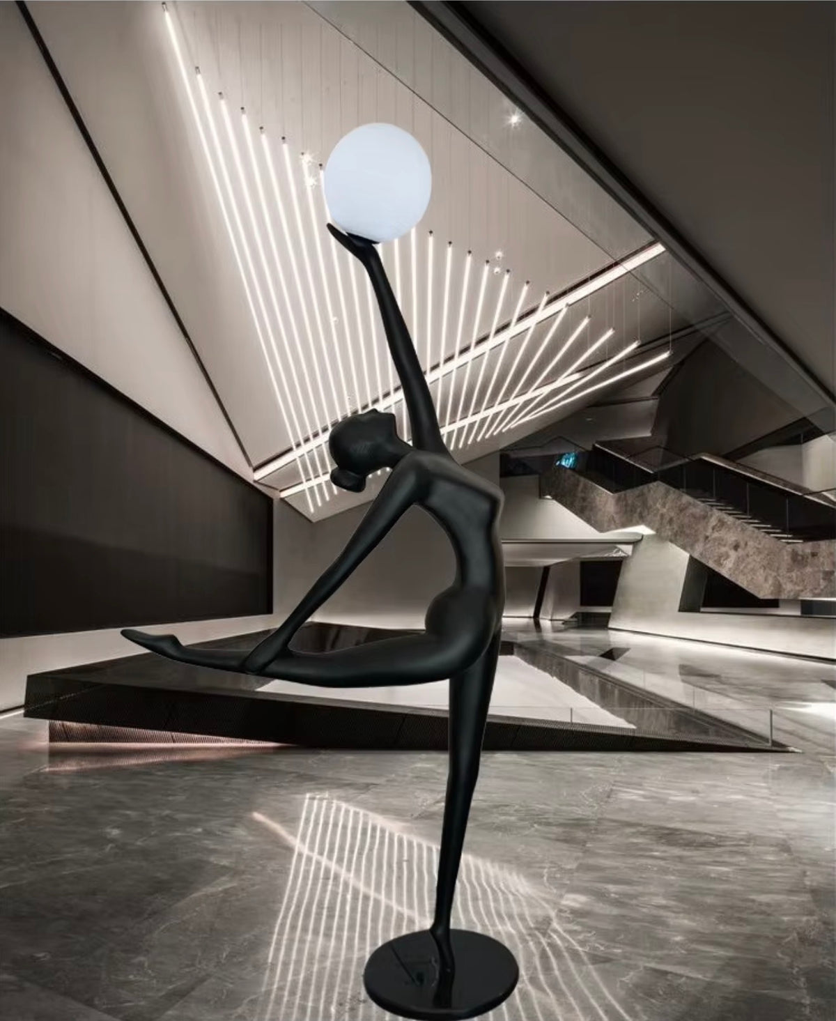 ODETTE SCULPTURAL DANCER FLOOR LAMP