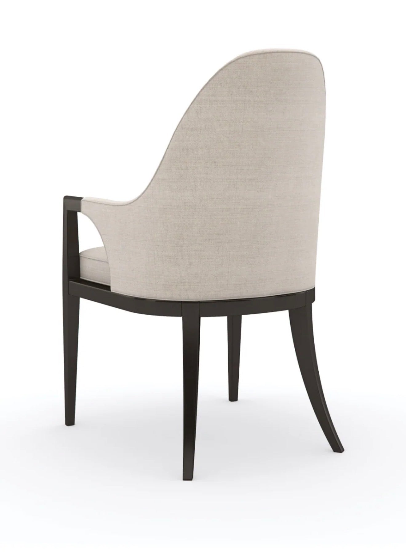 Casa Milano – Beige Curved Accent Armchair