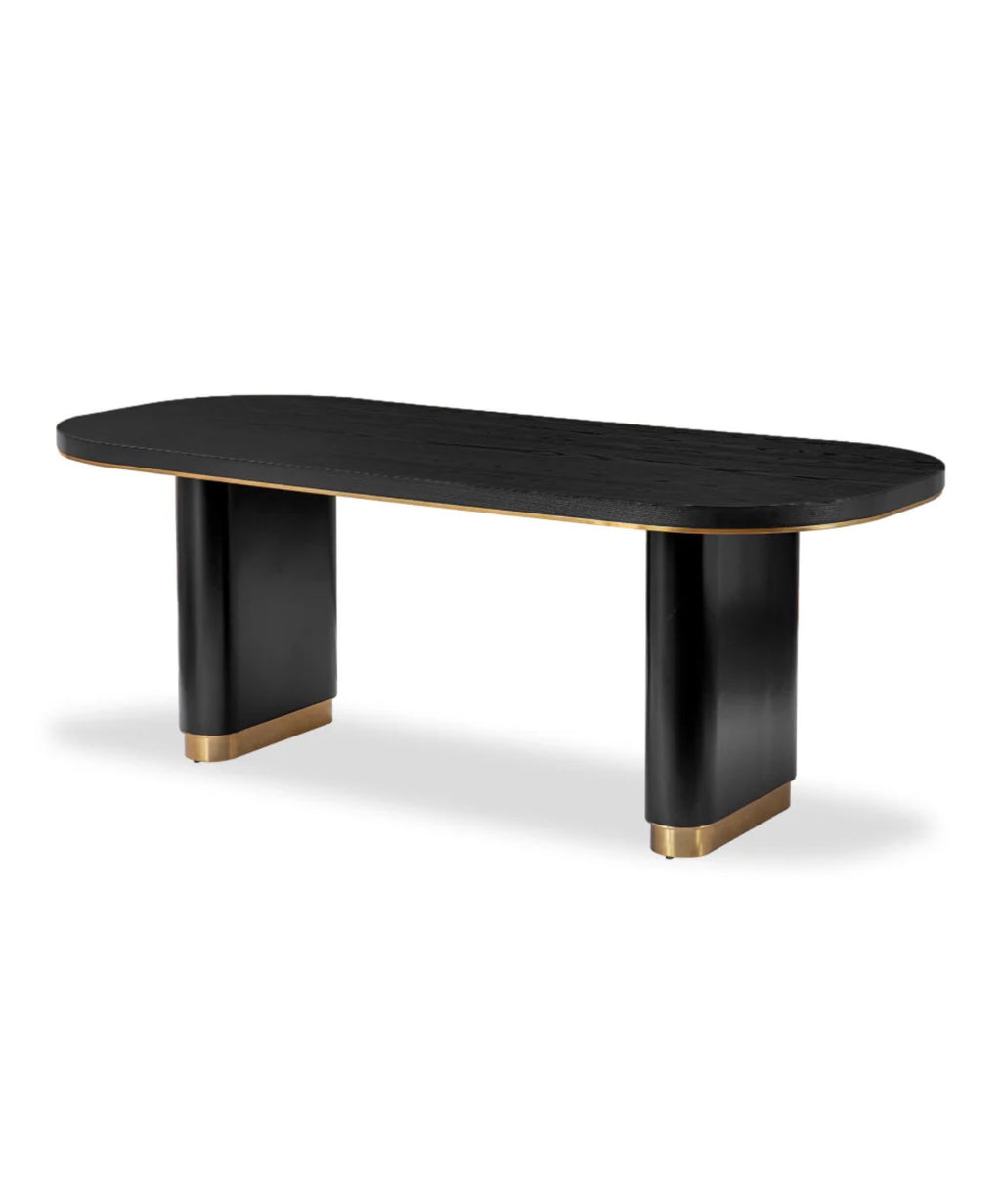 Casa Milano Chaplin Black Ash Dining Table