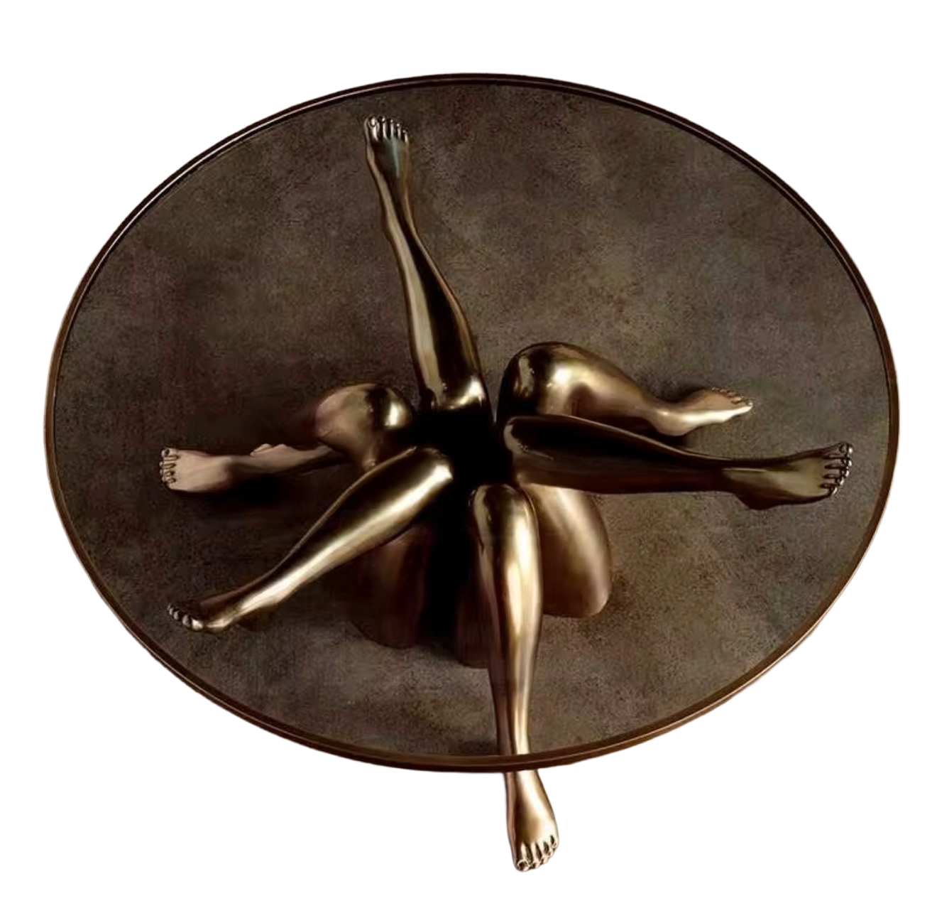Casa Milano Athena Sculptural Coffee Table – Bronze Finish