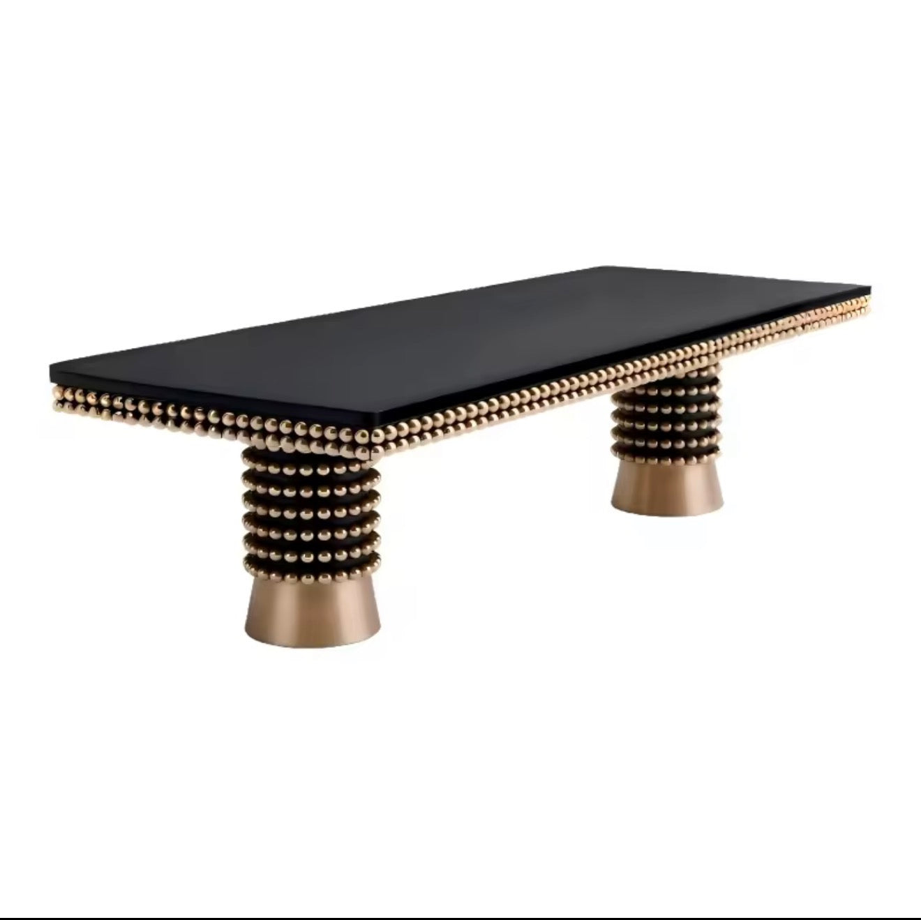 Casa Milano Valentino Noir Beaded Luxury Dining Table