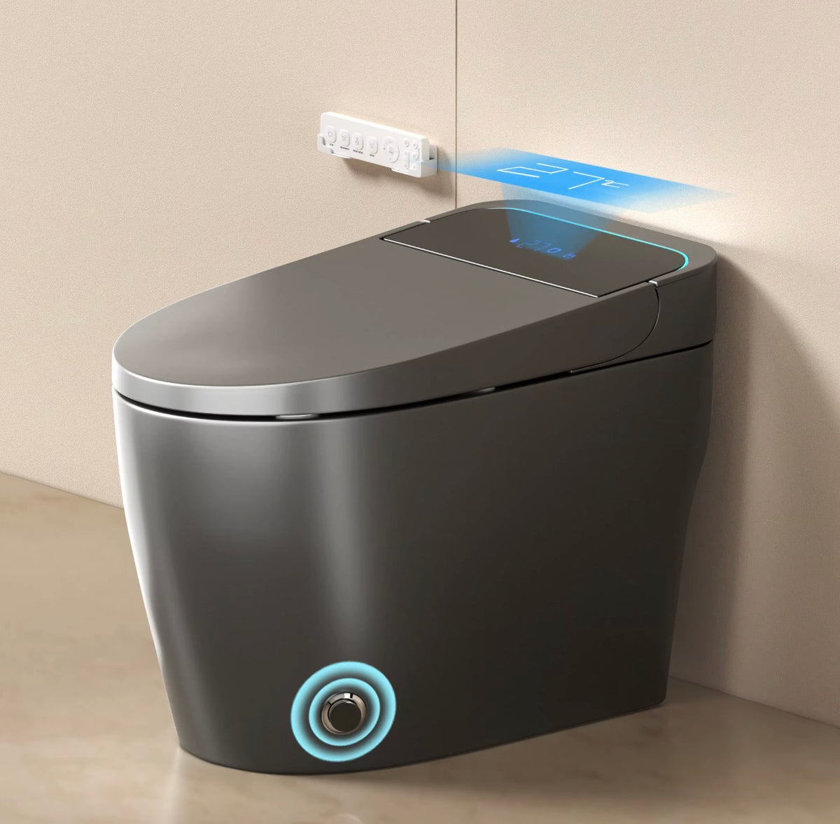 Lorenzo Graphite Intelligent Smart Toilet