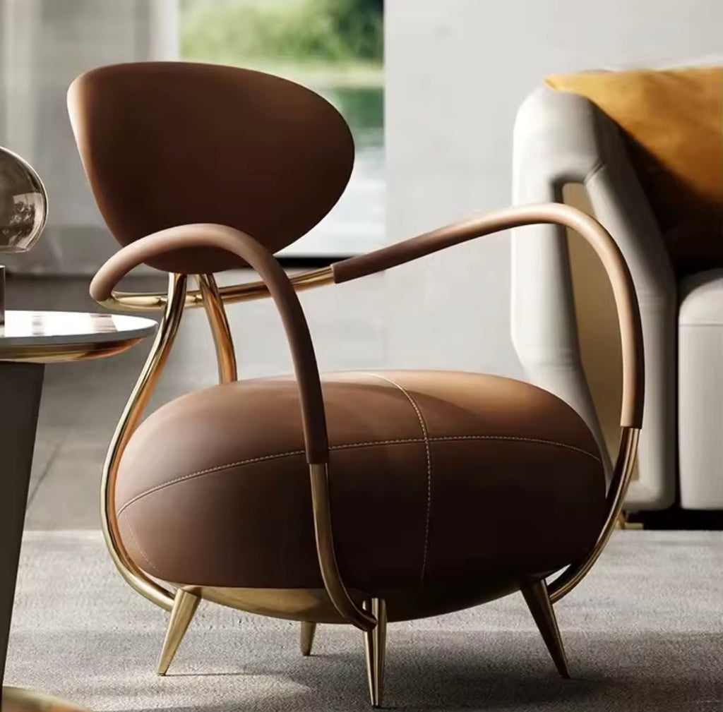 Casa Milano Belluno Sculptural Lounge Chairs – Set of 2