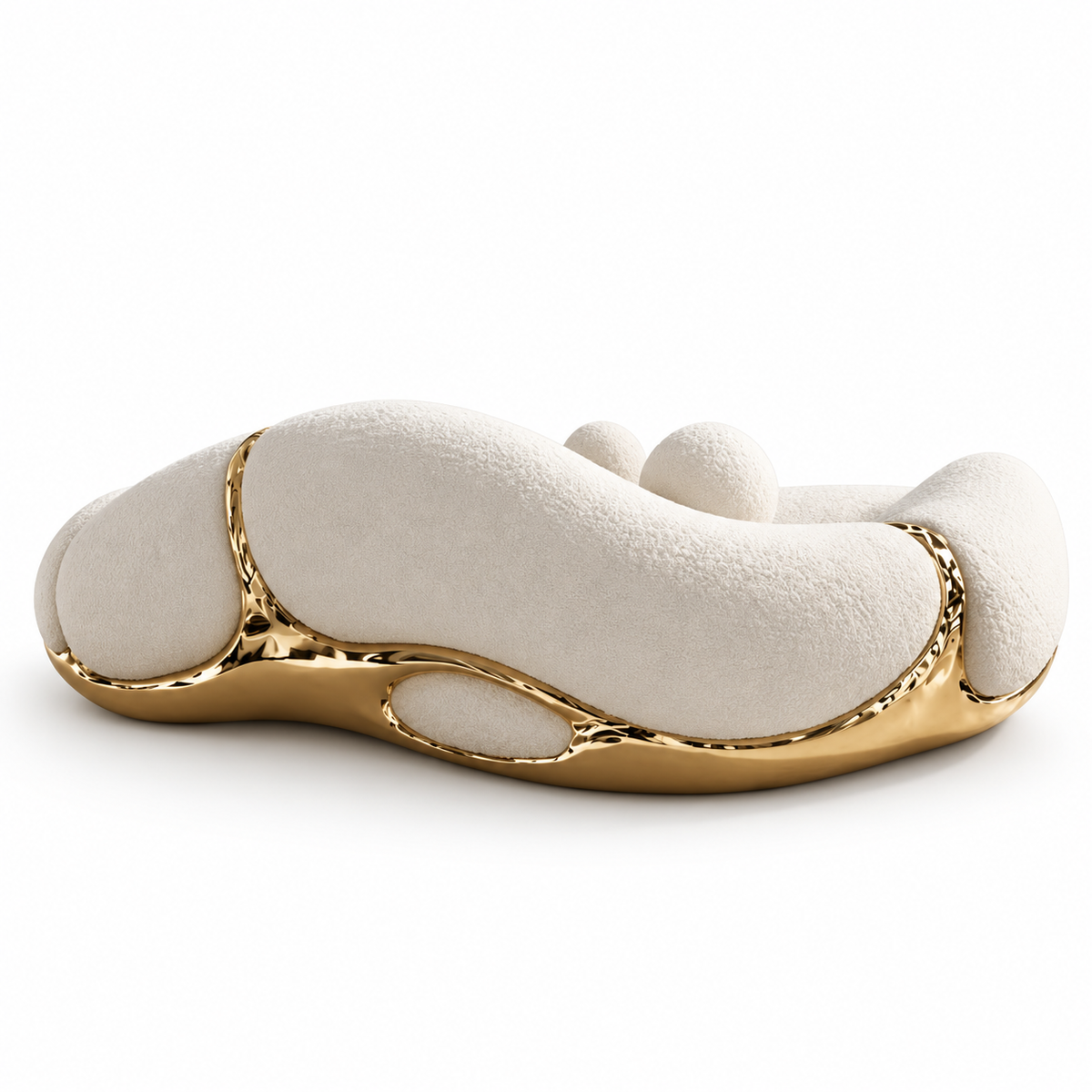Élan Sculptural Curved Sofa