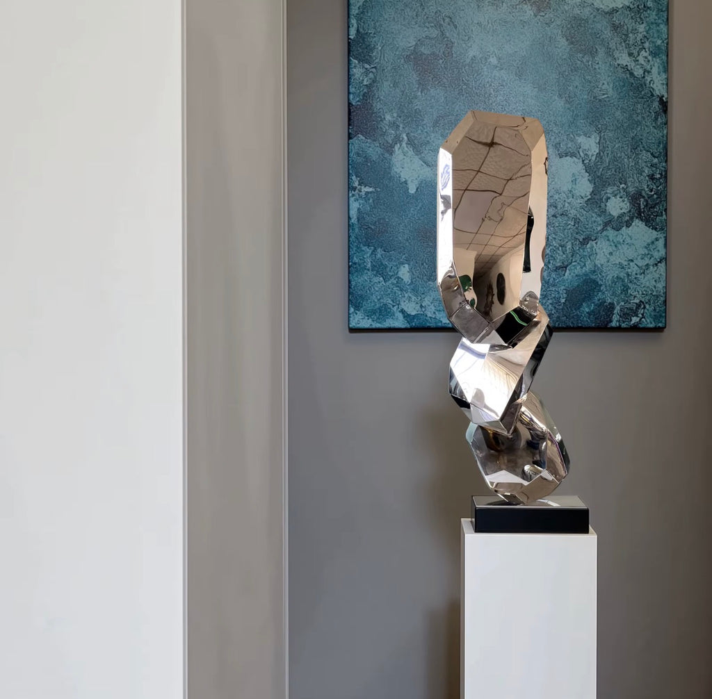 Orion Faceted Stainless Steel Sculpture